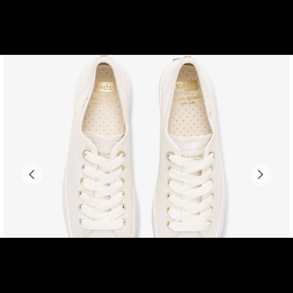 Keds x Kate Spade Ivory Platform Sneakers